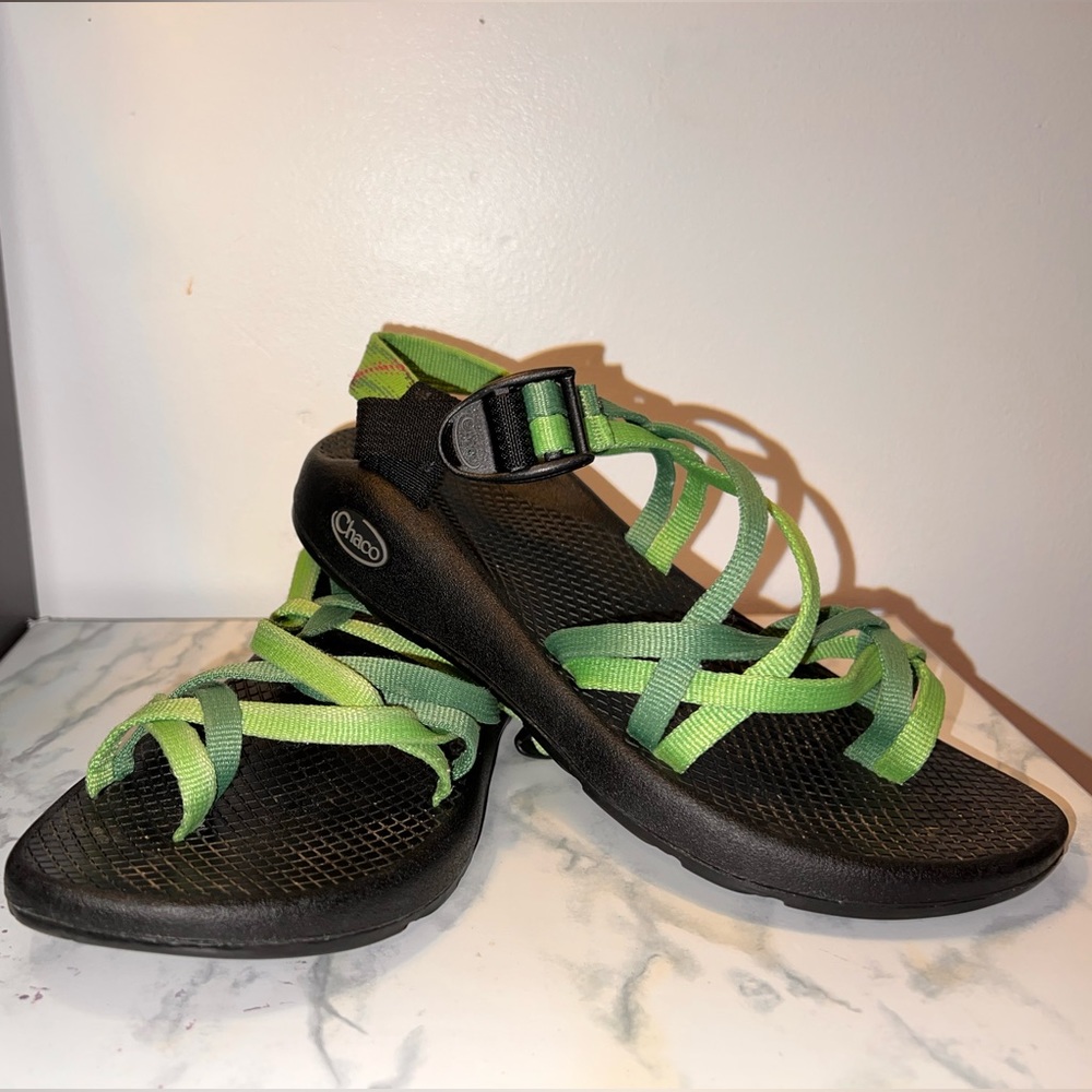 Green Chacos Sz 6 womens